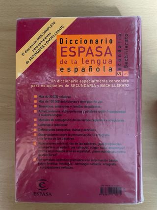 Diccionario Espasa de la lengua español 