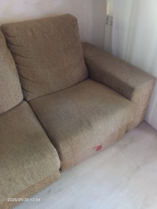 Sofá motorizado de tela