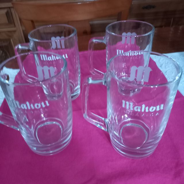 Jarras de Cerveza Mahou 50cl (4 unidades)