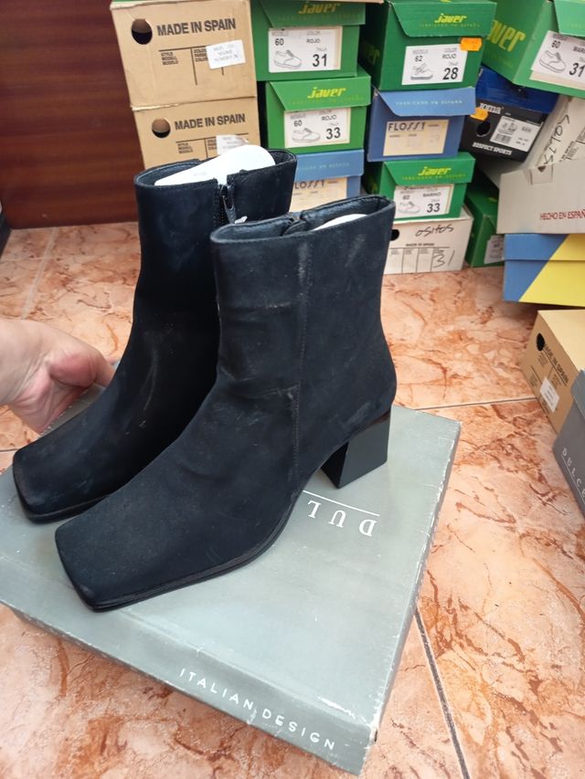 Botas de mujer terciopelo dulce rubio talla 37 neg