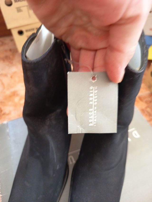 Botas de mujer terciopelo dulce rubio talla 37 neg