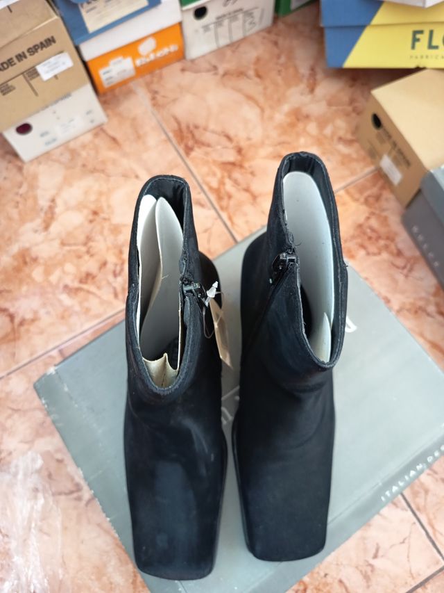 Botas de mujer terciopelo dulce rubio talla 37 neg