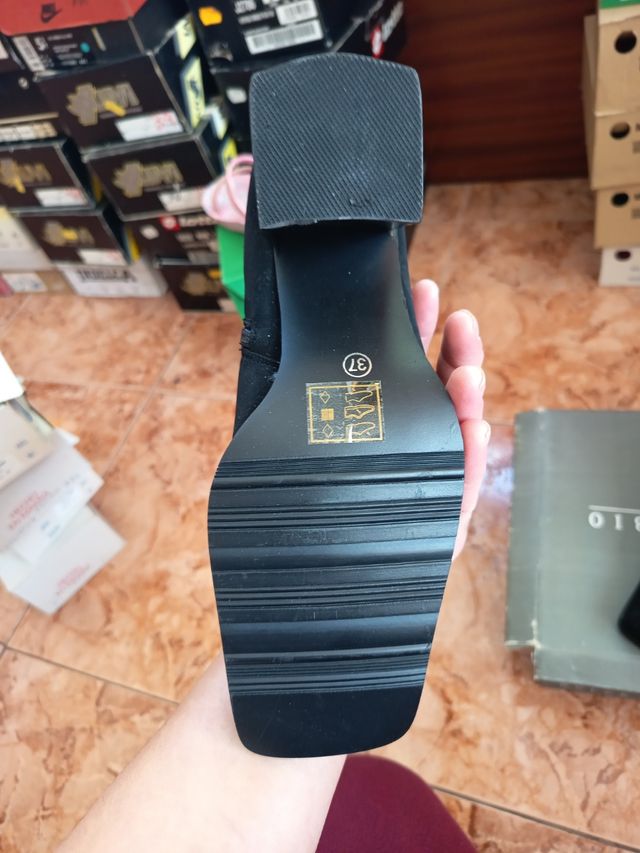 Botas de mujer terciopelo dulce rubio talla 37 neg