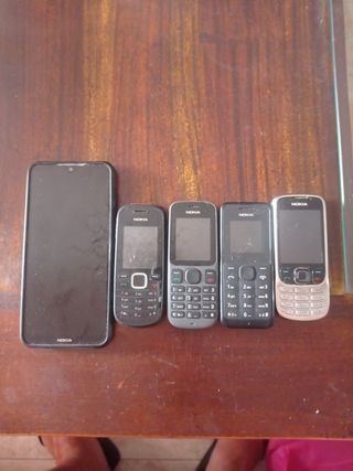 Lote 5 móviles Nokia antiguos