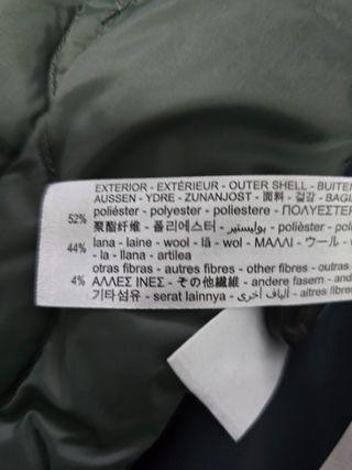 Chaquetón de invierno azul para hombre.