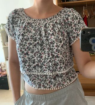 Blusa Floreada Talle M