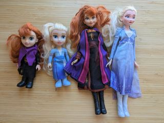 4 Muñecas Ana y Elsa Frozen