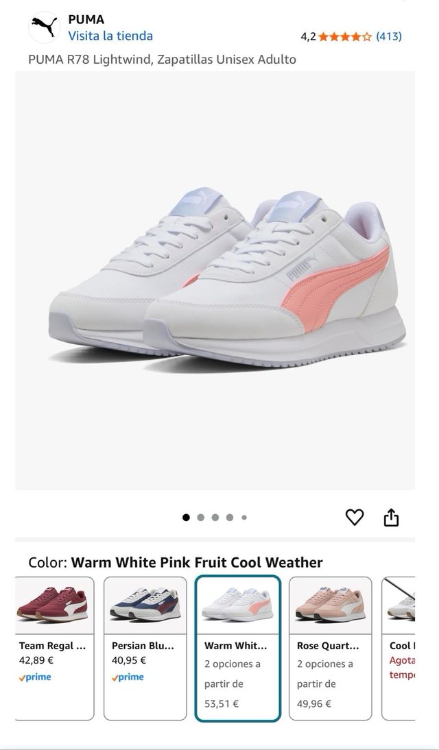 Zapatillas Puma R78 Lightwind Talla 42