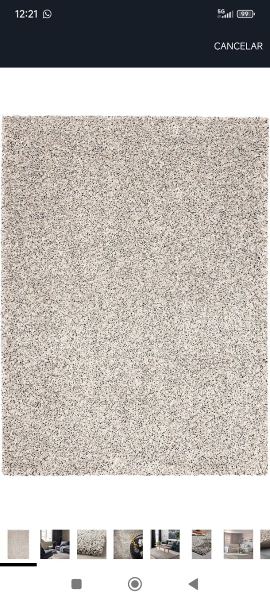 Alfombra IKEA VINDUM pelo alto 170x230