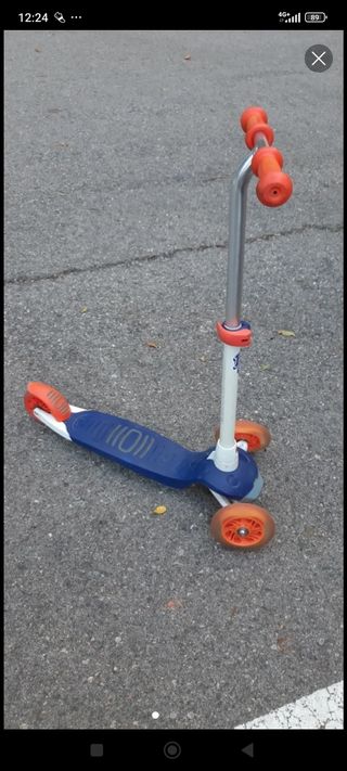 Patinete 3 Ruedas Decathlon Azul/Naranja