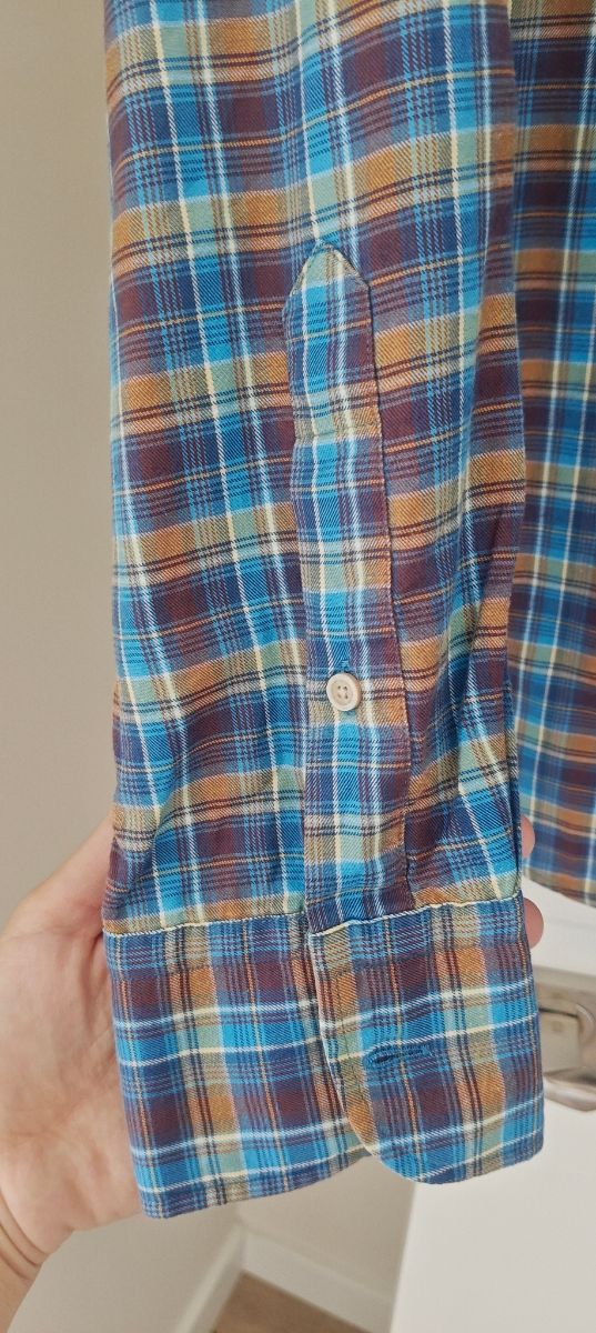 Camisa cuadros Massimo Dutti hombre