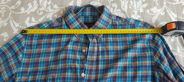 Camisa cuadros Massimo Dutti hombre