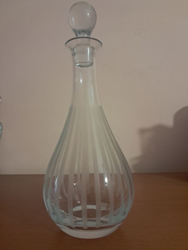 Juego 12 copas chupito y botella cristal