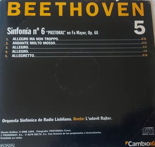 Lote 7 CDs Música Clásica Beethoven y Brahms