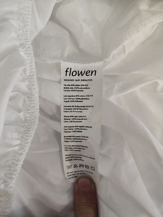 Protector de colchón blanco