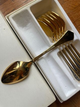 Set de cubiertos blanco