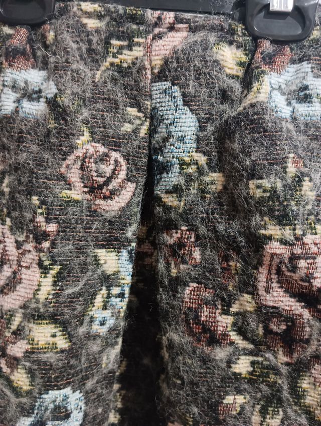 Falda corta floral gris niña por