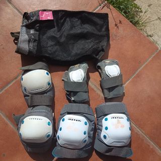 Protecciones patinaje rodillas y muñecas