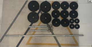 Kit Mancuernas y Barras Musculación 50 kg
