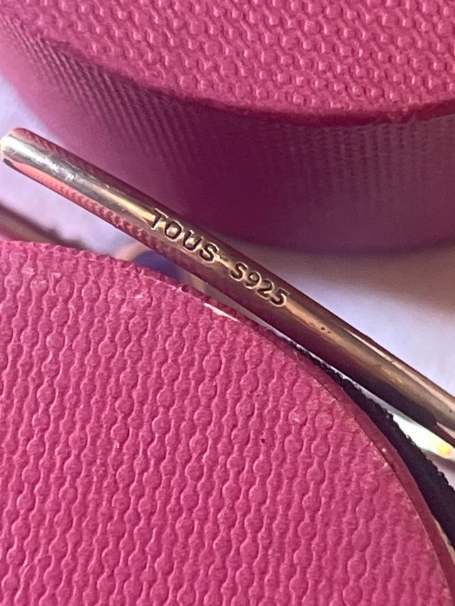 Pendientes Tous plata y lila