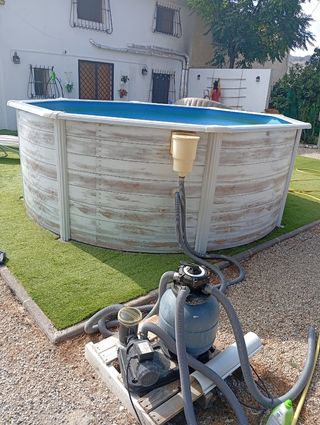 Piscina Gre Finlandia 350x120 con depuradora
