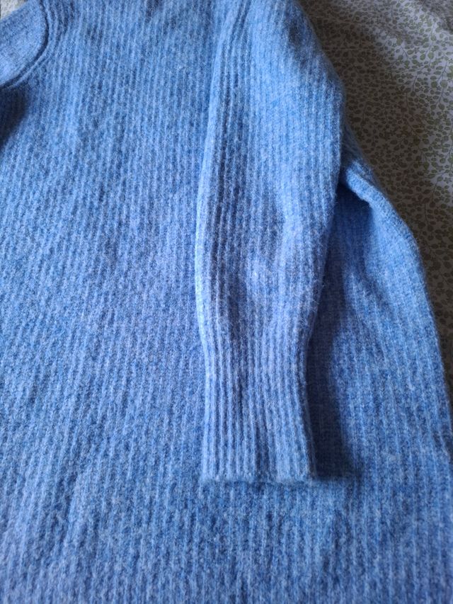 Vestido de punto Zara azul