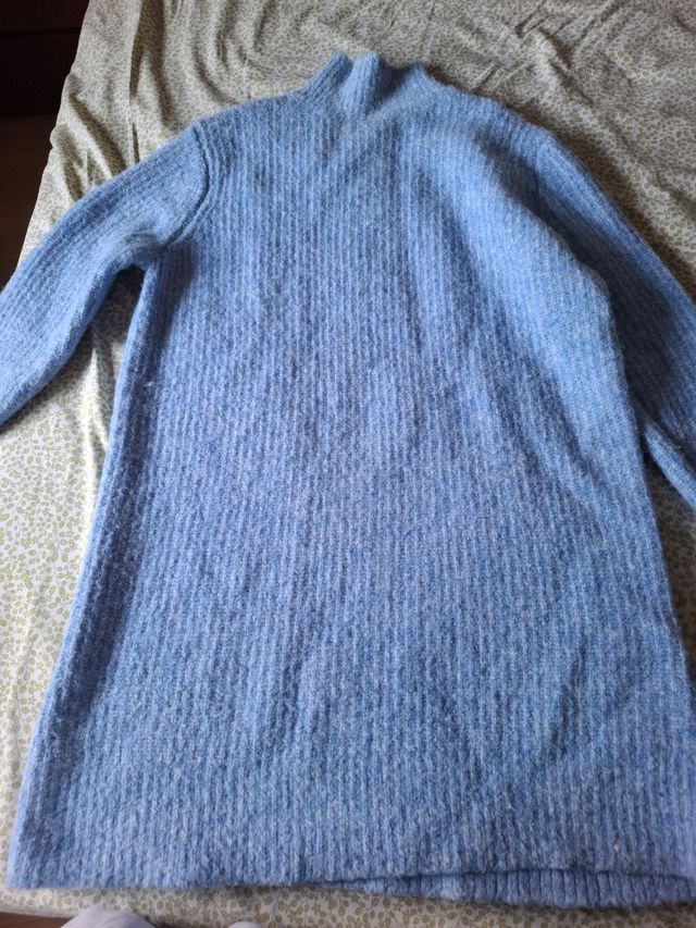 Vestido de punto Zara azul