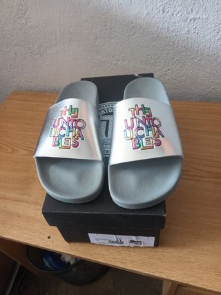 Chanclas The Untouchables Plata Talla 41