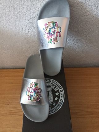 Chanclas The Untouchables Plata Talla 41