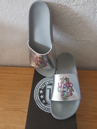 Chanclas The Untouchables Plata Talla 41