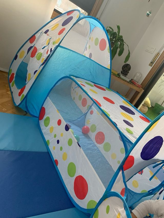 Parque de bolas infantil con 100 bolas