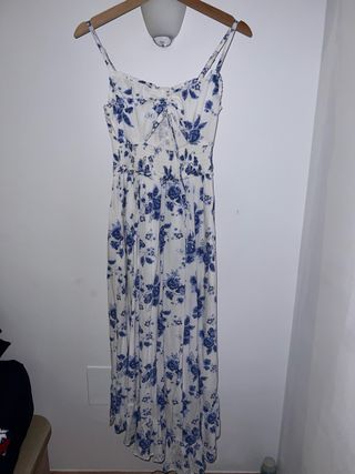 Vestido Largo Hollister Floral Talla M