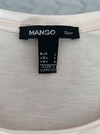 Camiseta Mango Rosa 