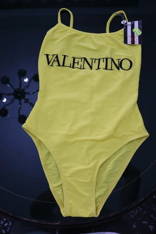 Costume intero Valentino Swimwear giallo