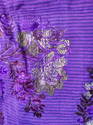Paño litúrgico espolinado morado