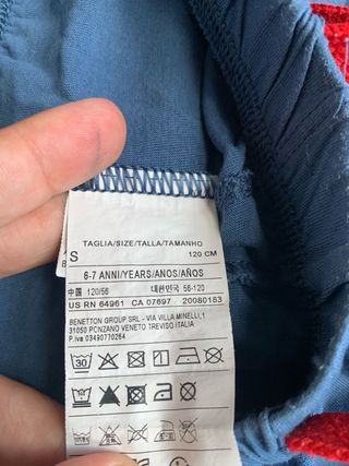 Pantaloncini Benetton bambino blu