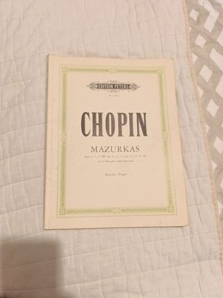 Mazurcas de Chopin - Edición Peters Nº 1902