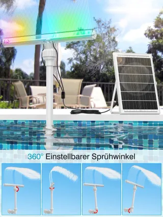 Cascata solare RGB per piscina ANTEQI