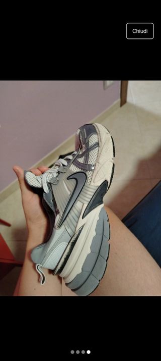 Nike V2k Run Grigio Bianco