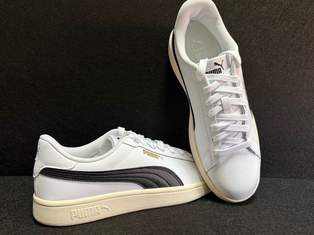 Zapatillas Puma Blancas Negras Doradas Talla 41