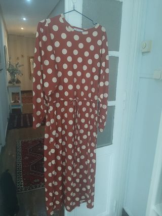 Vestido Zara lunares marrón