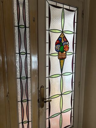 Puertas decorativas con vidrieras
