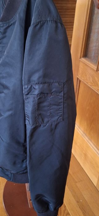 Chaqueta bomber negra talla S