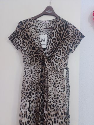 Vestido estampado leopardo