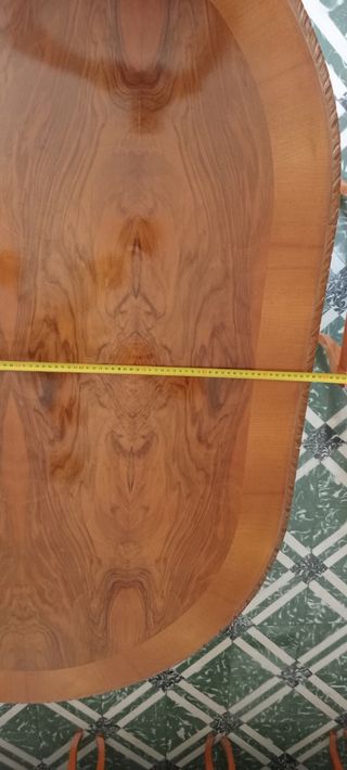 Mesa de comedor extensible de madera