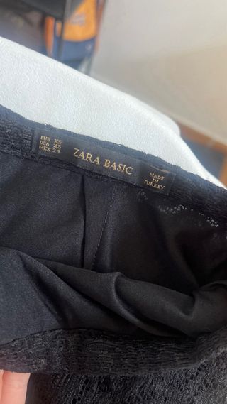 Falda Zara larga negra
