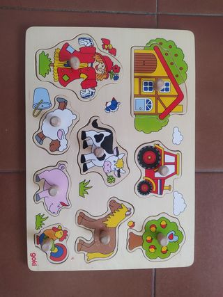 Puzzle de madera granja Goki