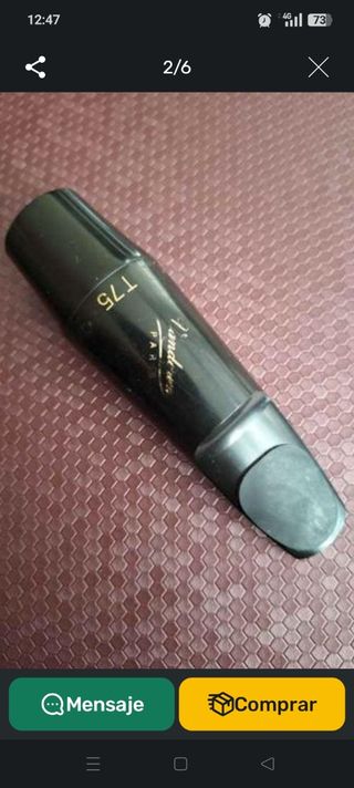Boquilla Saxo tenor Vandoren T75 Jumbo Java 