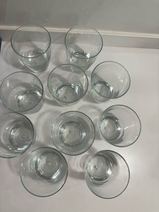 Vaso cristal italiano gota base diez vasos perfect