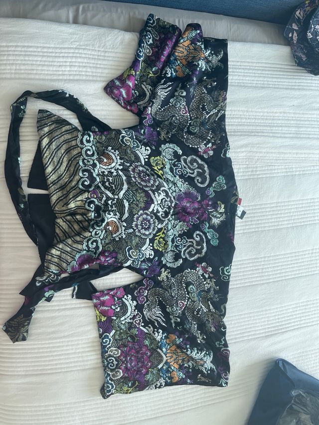 Kimono Estilo Floral Farfetch Nuevo de Lujo